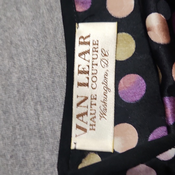 Vintage Polka Dot Chinese Neckline Asymmetrical Hem Cap Sleeve Peplum Blouse Top - Picture 6 of 10